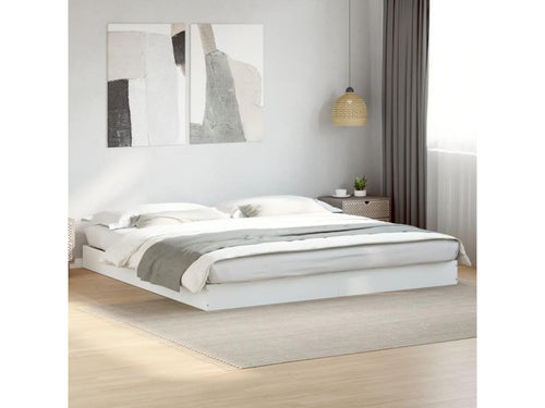Struttura letto bianco 180x200 bois d'ingénierie VJWD48077