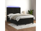 Sommier à Mobenze de lit con Materasso LED Nero 140x190cm Mobenze VKWO74581