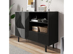 Credenza nera, 125 x 40 x 86 cm