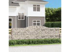 Panieri a gabbioni archi 2 pz 400x50x120-140 Ferro zincato PKYT60836