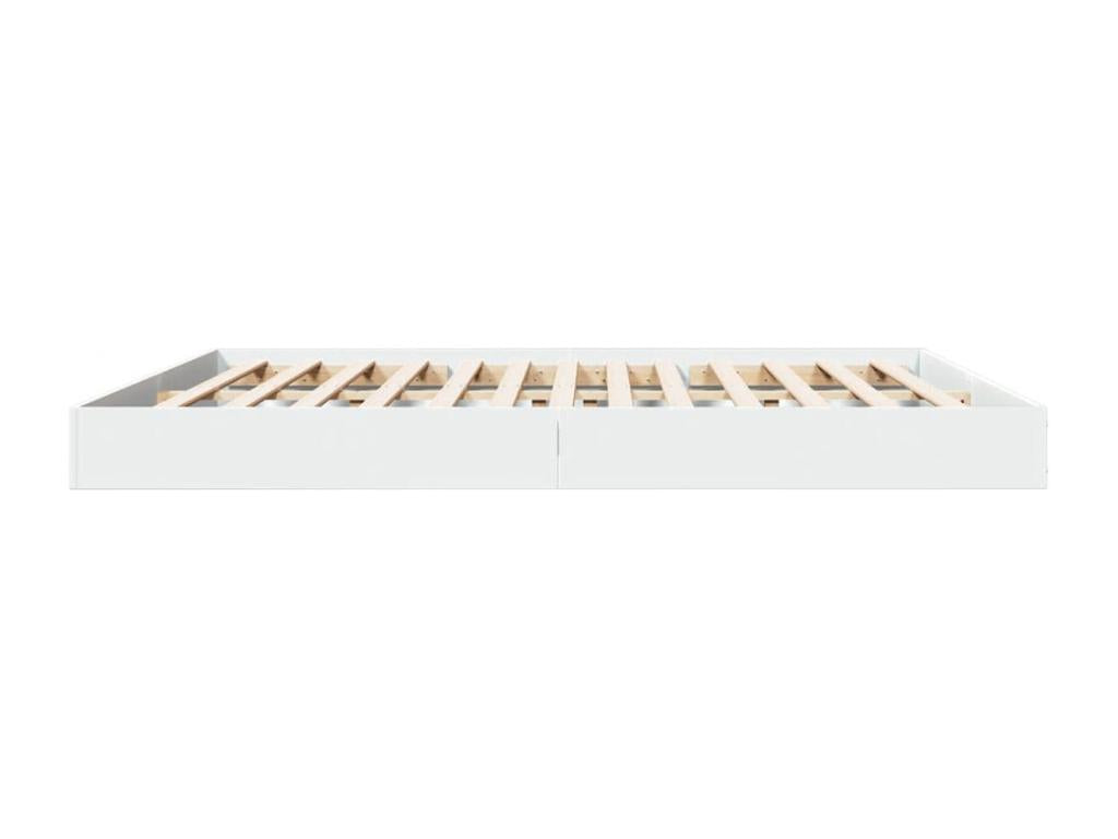 Struttura letto in legno ingegnerizzato bianco, 180 x 200 cm