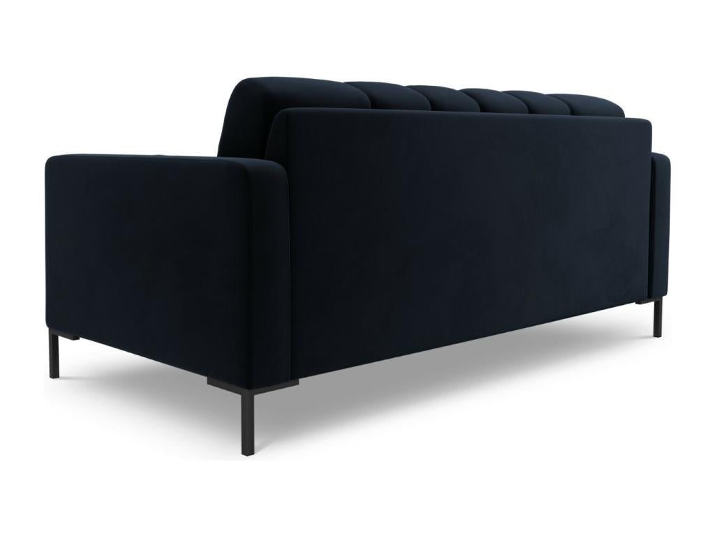 Luxameub - Divano Luxameub a 2 posti in velluto blu foncé - 152x92x75 cm YOJI56951