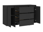 Credenza nera, 120 x 41 x 75 cm