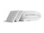 Pack prêt à dormir Materasso Lattice mémoire de forme Mobenze 140x190 cm sommier Mobenze grigio 2 oreillers couette KUZU29808