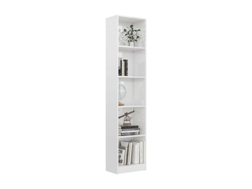 Libreria bianca, 40 x 24 x 175 cm