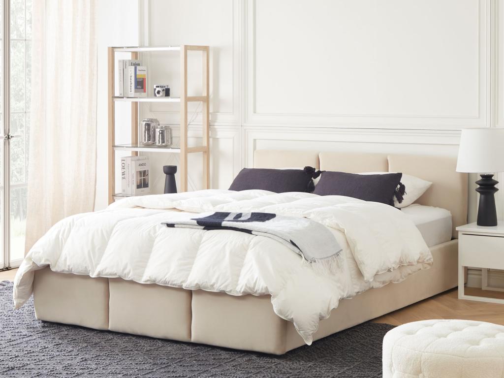 Lit Mobenze 140x200 cm Beige clair MICJ97877