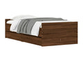 Struttura letto con tiroirs sans Materasso chêne marron 90x190 cm LVSJ59504