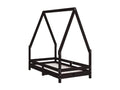 Struttura letto pour enfant nero 70x140 Mobenze de pin massif PCMR67969