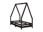 Struttura letto pour enfant nero 70x140 Mobenze de pin massif PCMR67969