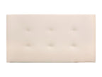 Testiera con bottoni similicuir beige 180x80 cm - Mobenze ZGQR49388