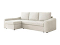 Divano d'angolo Mobenze 107 Bianco Fonction de couchage bedding box 253x148x88cm JQAG62734