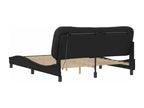 Struttura letto con LED senza materasso nero 160x200 cm UENV12812