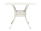 Mobenze - Table de jardin Bianco 90x90x73 cm Alluminio coulé XPOK91449