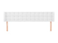 Letto in similpelle bianca, 203 x 16 x 78 cm