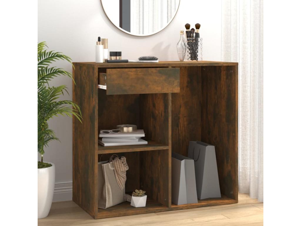 Armadio cosmetico Chêne fumé 80x40x75 Mobile d'ingegneria VSGR49116