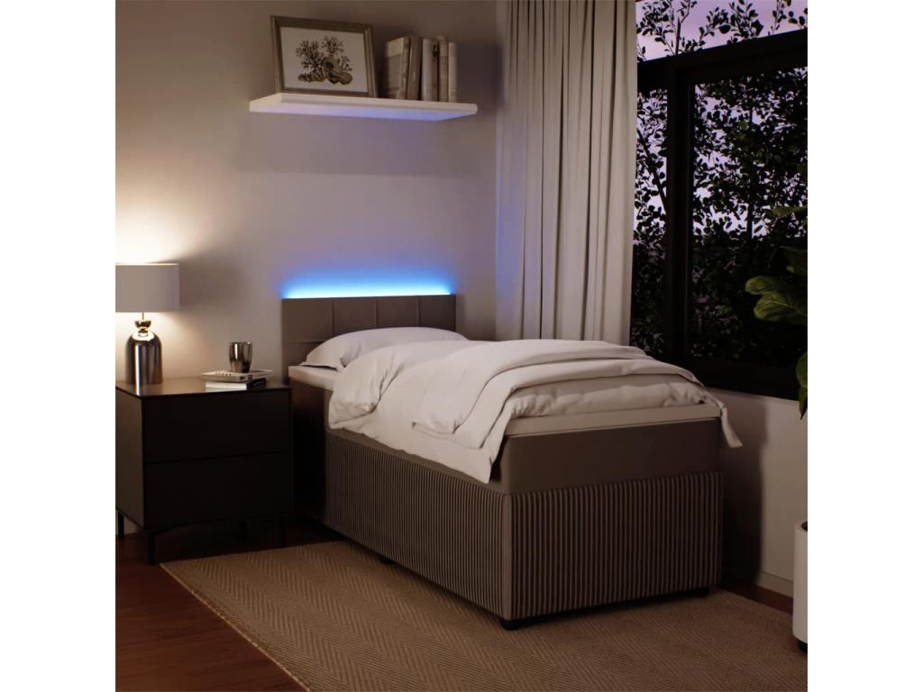 Sommier à Mobenze de lit et Materasso Grey clair 90x200 cm Mobenze XQEB50954