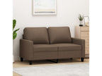 Divano à 2 posti Marrone 120 cm Tissu UWDR00015