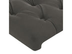 Testiera con oreilles Grigio foncé 83x16x118/128 cm Mobenze EPCU37006