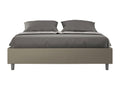 Illuminato con sommier rembourrée 160x200 simile cappuccino Mobenze BHUU12274