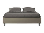 Illuminato con sommier rembourrée 160x200 simile cappuccino Mobenze BHUU12274