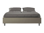 Letto in similpelle marrone, 160 x 200 cm - dlz1766572075664