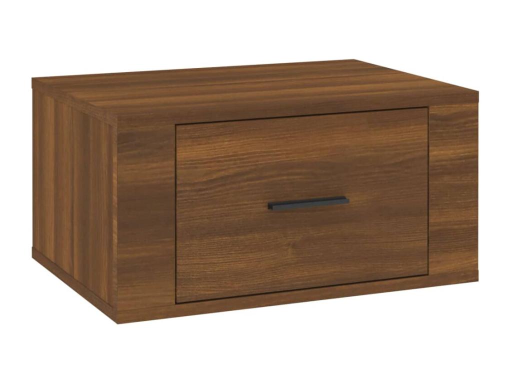 Comodino murale Chêne marrone 50x36x25 cm XASA18674