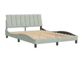 Struttura letto con testiera Grigio chiaro 140x200 BXUQ33290