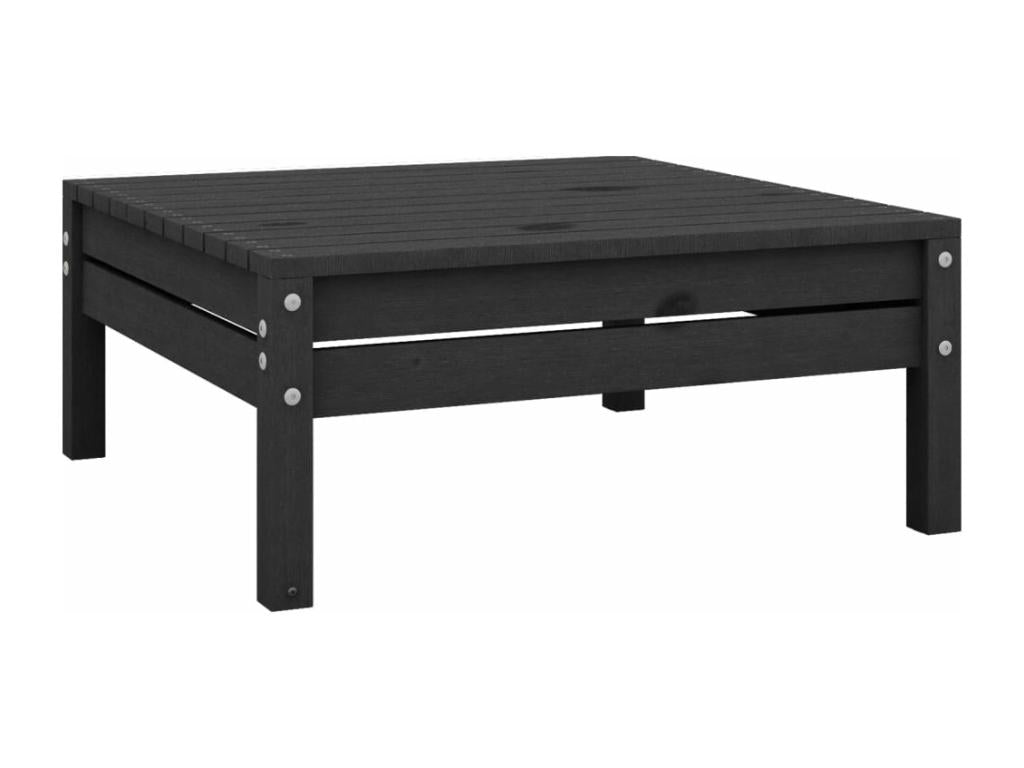 Set da giardino 6 pezzi Mobenze de pin massif Nero KJFB24300