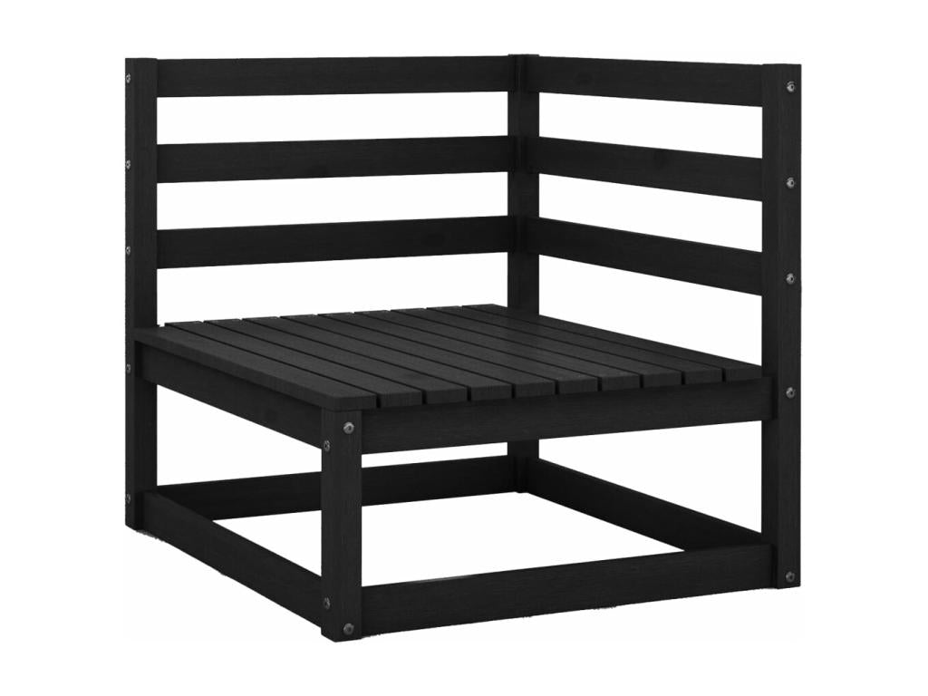 Set da giardino 9 pezzi nero Mobenze de pin massif ZFNJ45054
