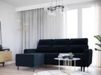 Divano d'angolo Boislis 102 Blu Fonction de couchage bedding box 236x148x99cm GYDZ99820