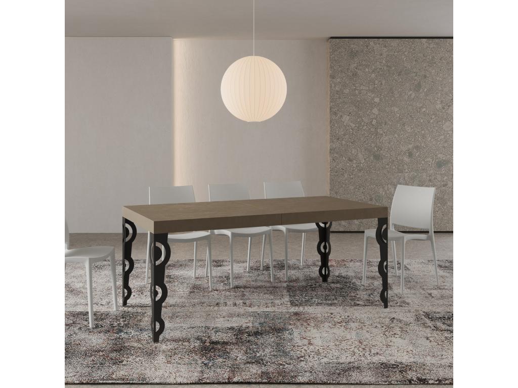 Tavolo allungabile 90x200/460 cm PINPAI Luxameub gambe antracite WVTW95490