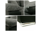 Divano ad angolo Mobenze 359 Grigio Fonction de couchage 375x155x76cm KQHC60631