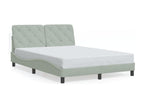 Struttura letto senza materasso grigio chiaro 120x200 cm Mobenze TGXB55841