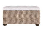 Bancs de rangement lot de 2 con coussin grigio 69 cm quenouille HQWZ68210