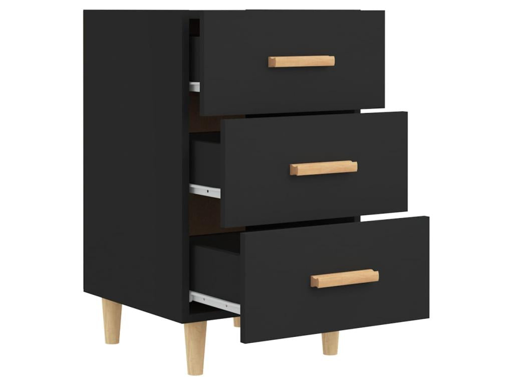 Comodino Nero 40x40x66 Mobenze d'ingénierie EKZH42645