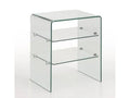 Table d'appoint verre transparent Mobenze JFWC32284