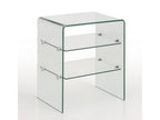 Table d'appoint verre transparent Mobenze JFWC32284