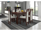 Sedia Mobenze Noyer foncé e tessuto tessuto Mobenze-Tissu 27126 WKWY61018