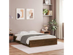 Struttura letto con cassetti senza materasso chêne marrone 140x200 cm RQMT51115