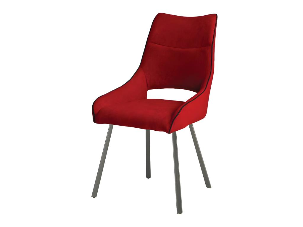 Mobenze de Chairs Metallo/Tessuto rosso - Mobenze YSQY24751