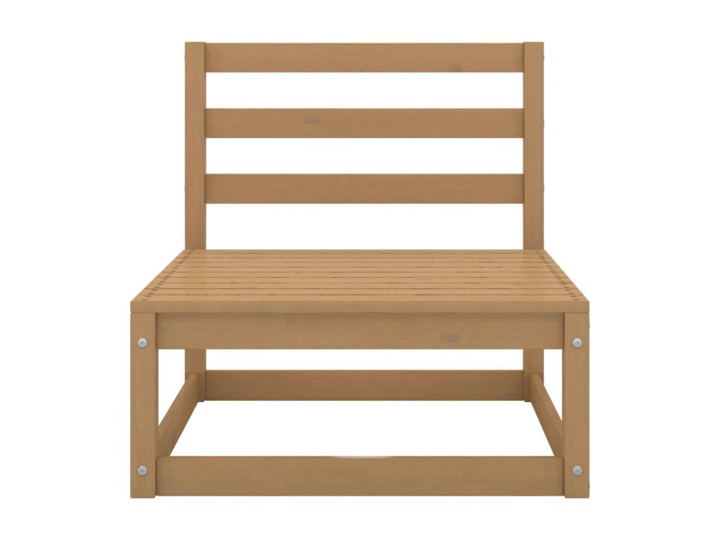 Set di mobili da esterno in legno di pino marrone - dlz1766571851318