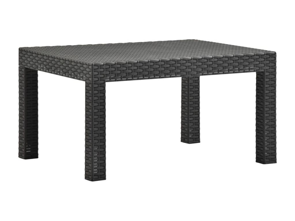 Set salotto da giardino 2 pezzi con cuscinetto PP Rotin Antracite FOVN07056