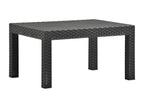 Set salotto da giardino 2 pezzi con cuscinetto PP Rotin Antracite FOVN07056