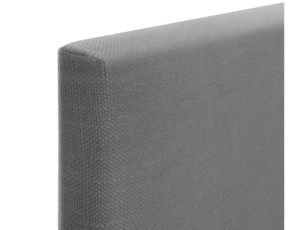 Mobenze Testiera in lino naturale liscio 90x105 cm con gambe Lit. 80/90 - Grigio foncé KMOK14080