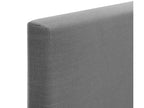 Mobenze Testiera in lino naturale liscio 90x105 cm con gambe Lit. 80/90 - Grigio foncé KMOK14080