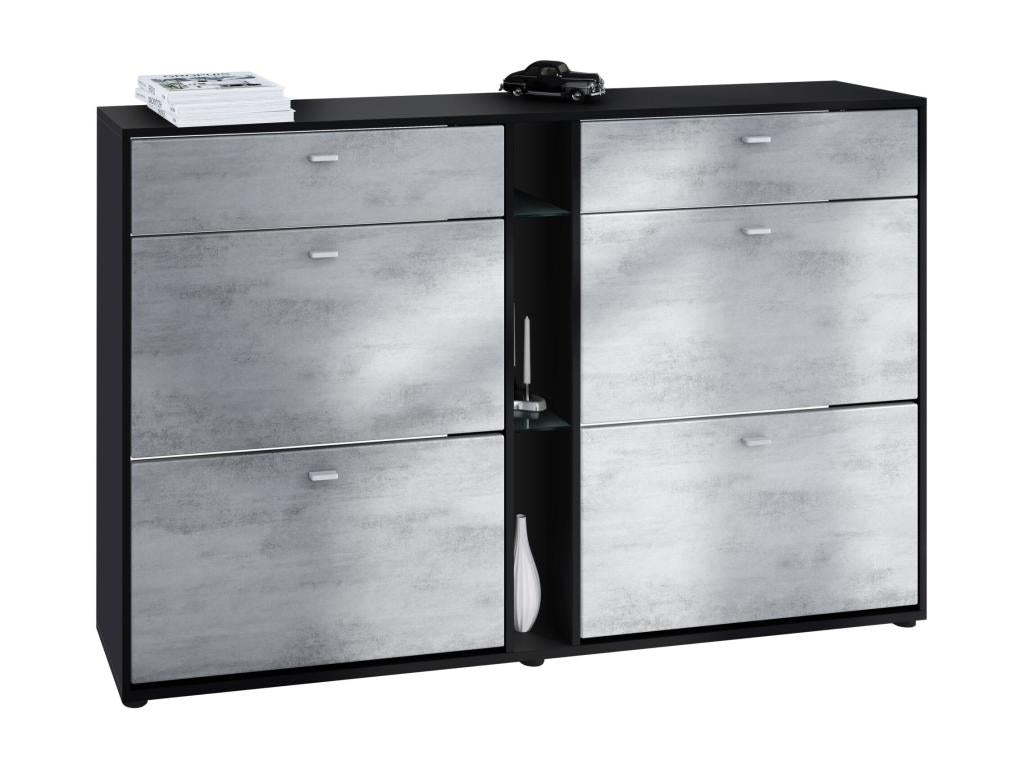 Mobili per la casa neri, 155,5 x 95 x 28 cm