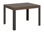 Tavolo Allungabile 70x110/194 cm Mobenze Noyer cadre Antracite URTW36827