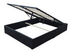Letto contenitore nero Mobenze 180x200 cm con gambe et 14 Mobenze facile à monter et entretenir AOQV05424