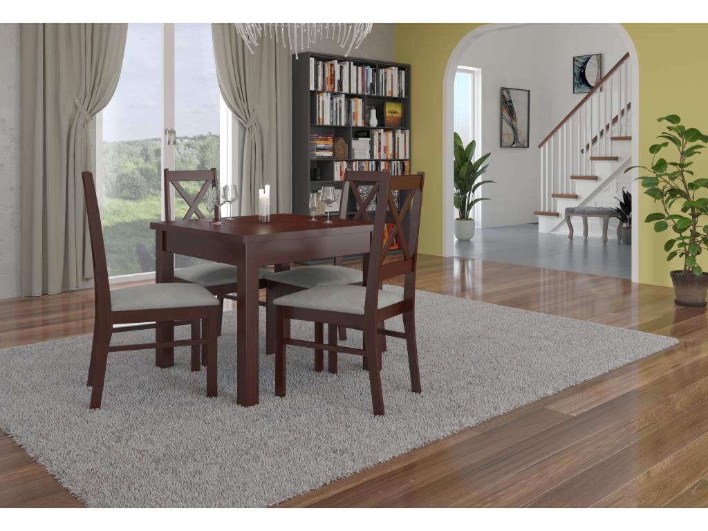 Tavolo in tessuto marrone