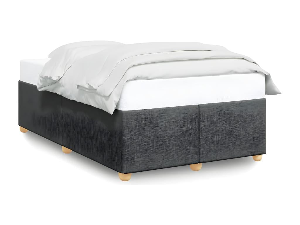 Struttura letto in tessuto grigio, 120 x 190 cm